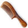 Sitronugras Wooden Comb Natural Handmade Comb, Fine Tooth Sandalwood Comb for Wavy hair,Thick hair, Thin hair, Straight hair, No Static No Snag Reduce Tangle Combs for Men Women Kids,Wooden Hair Comb with Handle (Auspicious carve patterns)