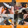 Orange Ninja All-in-1 Garden Tool & Knife Sharpener for Lawn Mower Blade,Scissors, Axe, Hatchet, Machete, Pruner, Hedge Shears by Sharp Pebble