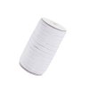 YZYANZI White Elastic Bands 1/2 Flat Elastic Cord Stretch Strap - 12mm 144 Yds Roll of Elastic Straps Braided Elastic Band for Sewing and Elastic Crafting