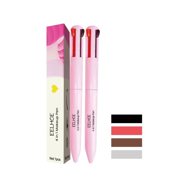 OFOCASE 4-in-1 Cosmetic Pen (eyeliner Pen/eyebrow Pencil/lipliner Pen/fluorescent Pen) Is A Multi-functional Beauty Tool Suitable for Precise and Long-term Wear