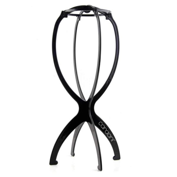 Wig Stand | Cardani Black Portable Wig Holder As Pictured
