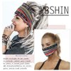 YBSHIN Boho Wide Headbands Stripe Hair Bands Knoted Turban Headband Stretch Headscarfs Twist Headwraps Sweatbands Hair Wears Cloth Elastic Floral Printed Head Bands for Women and Girls 3PCS (Set 1)