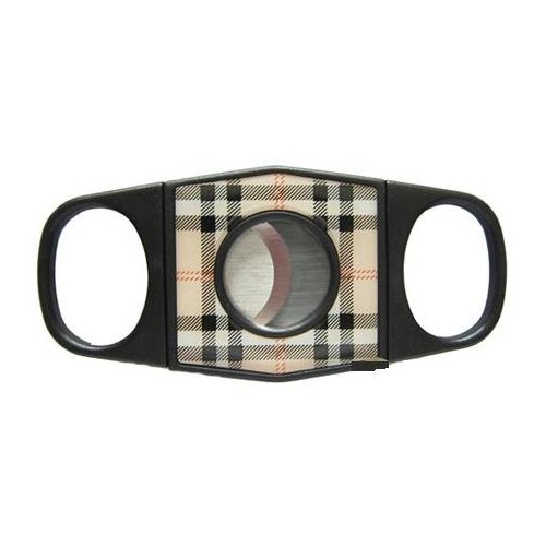 Cigar Cutter - Plastic Two Tone Double Blade 52 Ring Gauge
