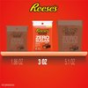 REESE'S Zero Sugar Miniatures Milk Chocolate Peanut Butter Cups Candy, Individually Wrapped, 3 oz Bag