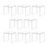 ihomecooker 8 Pack Clear Acrylic Riser Square Display Stand For Cupcakes, Arts and Crafts (4X4X4 INCH)