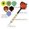 MaxMau Steel Tip Darts Set,Professional Darts Metal Tip,Metal Darts for Dartboard,18 pcs