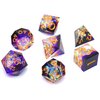 Resin dice Set, Dungeons and Dragons polyhedral DND dice Set, Suitable for Role-Playing Game RPG Explorer Magic: The Gathering Pioneer Game DND dice Set (7 Pieces)