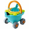 HABA Sand Bucket Scooter - 4 Piece Nesting Beach Toy Set - Toddler Summer Toys & Toddler Beach Essentials with Sand Bucket, Sieve, Shovel, & Pail on Wheels - Perfect Beach Toys for Toddlers 1-3