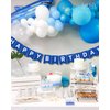 Navy Blue Happy Birthday Banner Nautical Theme Boys Birthday Party Supplies Garland Decorations Birthday Signs Nursery Hanging Decor 13pcs