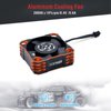 RC Motor Cooling Fan Rocket V2 28000RPM Motor Heat Sink Surpass Hobby Turbo ESC A3 Cooling Fan with XH Connect for 1/10 1/8 RC Car (Orange &Black)