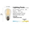 OPALRAY A15 Mini Globe Bulb with LED Filament, 2W Dimmable, 25 Watts Incandescent Replacement, E26 Medium Base, Small Size LED Bulbs, 200Lm Warm White Light(2700K), Frosted Glass Cover, 6 Pack