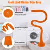 Front Load Washer Door Prop and Stopper, Removable Magnetic Washer Door Holder - Flexible Adjustable Washer Door Stopper Keep Washer Door Open to Prevent Odors - Orange