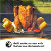 MOUNTAIN GRILLERS Beer Can Chicken Roaster Stand - Stainless Steel Holder - Barbecue Rack for The Grill, Oven or Smoker - Dishwasher Safe - Includes 4 Vegetable Spikes