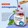 VEV 14-in-1 Magnesium Complex Gummies – with Ashwagandha, L-Theanine, D3 & Zinc – Cortisol Supplements for Women – 90 Sugar-Free Vegan Magnesium Glycinate Complex Gummies