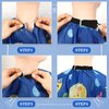 FEBSNOW 3 Pack Kids Hair Cutting Cape Professional Hairdressing Salon Cape for Children Salon Barber Styling Coloring Hair Hair Cutting Cape Accessories（3 Style）