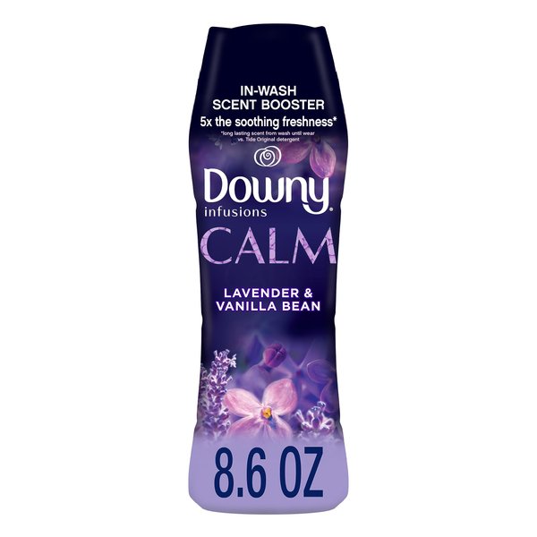 Downy Infusions In-Wash Scent Booster Beads, Calm, Lavender and Vanilla Bean, 8.6 oz