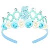 Casoty 5th Birthday Crown, 5th Birthday Decorations, 5th Birthday Tiara for Girls, 5th Birthday Party Decorations, Hair Accessories for Birthday Party