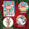 NOVWANG 32 Sheets Christmas Make a face Sticker for Kids, Christmas Craft Stickers Make Your Own Christmas Characters Sticker for Christmas Party Game Bag Stocking Stuffers Xmas DIY Crafts Party Favor