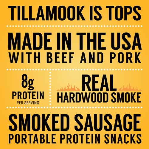Tillamook Country Smoker Real Hardwood Smoked Sausages, Pepperoni, 15.2 Ounce Tall Jar, 20 Count