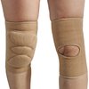 DANCEYOU Dance Knee Pads Thick Soft Sponge Volleyball Knee Brace for Big Kid Teen Adults Workout Knee Protector Football Pole Dance Yoga Tennis Running, Tan, XL