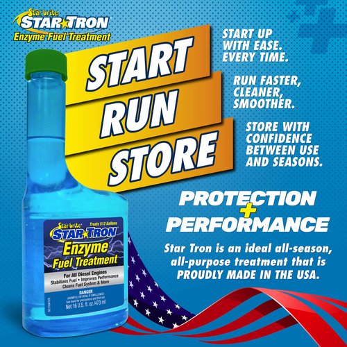 STAR BRITE Star Tron Enzyme Fuel Treatment - Super Concentrated Diesel Formula - 1 oz. Treats 32 Gallons - 16 OZ (093116SS)
