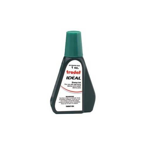 Self-Inking Stamp Ink - 1oz Refill Bottle- Green