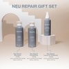 Neuma Neu Repair Bundle, Repair Shampoo (8.5 Fl. Oz.), Repairing Conditioner (8.5 Fl. Oz.), and Leave-In Treatment (5.1 Fl. Oz.), Nourishes, Strengthens, Moisturizes, Lavender & Fir Needle Scent