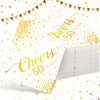 Geelin 180 Pieces Cheers Napkins Gold Cocktail Napkins Beverage Paper Napkins Disposable Bar Napkins for Wedding Reception Anniversary Birthday party Decorations, 5 x 5 Inch(50 Years)