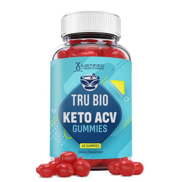 Justified Laboratories Tru Bio Keto Gummies 1000MG ACV with Pomegranate Juice Beet Root B12 60 Gummys