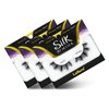 Laflare Silk Mink 3D False Eyelashes Light, Fluffy Natural Looking false lashes, Wispy Lashes. 3PK… (SM13)