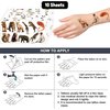 110 PCS Realistic Wildlife Jungle Animal Temporary Tattoos Sticker Reptile Woodland Jungle Birthday Party Decorations Supplies Favors Gifts Boys Girls Safari Zoo Cute Fake Tattoo School Reward Themed