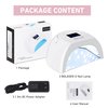 BOLASEN Professional Gel UV Nail Lamp with Metal Base, True 80W LED Nail Dryer for Gel Polish, UV Light for Gel Nails, Fast Curing Lamp with 4 Timers, Auto Sensor, LED Display, i2 Plus (Plug-in White)