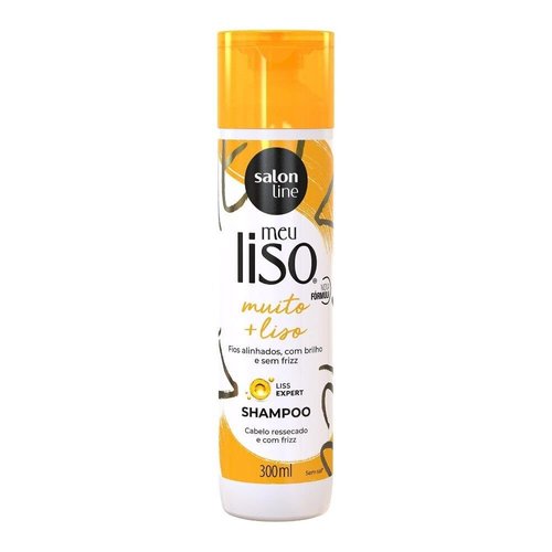 Linha Tratamento (Meu Liso) Salon Line - Shampoo #Muito+Liso Amido de Milho Capilar 300 ml - (Salon Line Treatment (My Straight) Collection - Extra Straight Corn Starch Shampoo 10.14 Fl Oz)