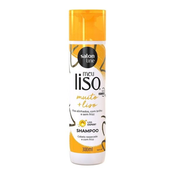 Linha Tratamento (Meu Liso) Salon Line - Shampoo #Muito+Liso Amido de Milho Capilar 300 ml - (Salon Line Treatment (My Straight) Collection - Extra Straight Corn Starch Shampoo 10.14 Fl Oz)