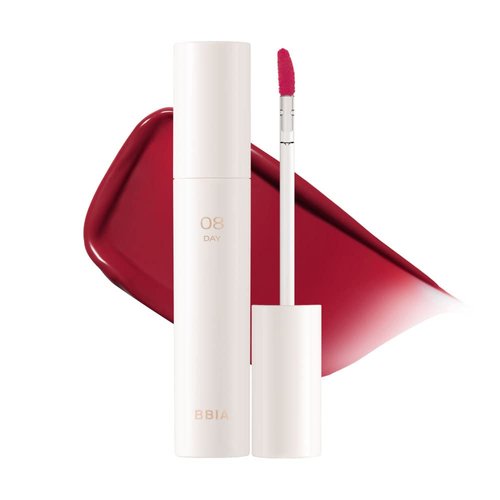 BBIA Glow Lip Tint – Lip Plumping, Volume Up Glossy Lip Stain, Naturally Moisturize, Lightweight, Long-Lasting, Vivid Color, Comfortable Glowy Texture, Non-Sticky, Non-Dry, 3.2g (#08 DAY)