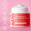 SeoulCeuticals Korean Face Scrub - Exfoliating Face Mask Skincare K Beauty Mask for Glass Skin - Kaolin Clay + Charcoal Cream Exfoliant Mask 2oz
