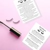 Lash Extension Aftercare Instruction Cards for Clients | Post Card Size 4.25 x 5.5” inches | 30 pack | Minimalist Black and White for Lash Artist Techs Client Business Cards
