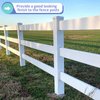 MOLIGOU 4 Pcs Vinyl Post Caps, Pyramid Post Caps for 4"×4" Vinyl Fence Post, Deck Post Cap (White)
