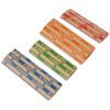 L LIKED 100 Assorted Bundle Flat Striped Coin Wrappers (100 Assorted)