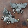 Buzzing Around Bumble Bee, Set of 2, Metal Bugs Wall Art, Decorative Garden Insects Home Decor, Recycled Haitian Art (Bees)