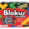 Mattel Games Blokus Shuffle UNO Edition Strategy Board Game, Family Game with Colorful Pieces and UNO-Themed Action Cards