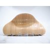 Generic Glossy blonde beige hair claw clip with wood grain effect