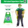 D.Q.Z Superhero-Cape for Kids with Mask, New Sibling Gifts for Big Brother Role Play Birthday Family Halloween Party (Green)