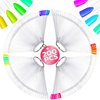 200 Pcs Clear Nail Swatch Sticks Nail Polish - Nail Swatches for Gel Polish Christmas Nail Polish Swatch Stick Nail Sample Sticks Nail Color Swatches - Nail Polish Sample Sticks Nail Sample Swatches