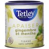 Tetley Soothe GingerMint With Lemongrass Herbal Tea Caffeine Free 20 Tea Bags