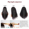 zikria Curly Human Hair Lace Frontal Wigs 13X4 Transparent Lace Front Wigs Human Hair 150% Density Brazilian Virgin Hair Pre Plucked with Baby Hair 20 Inch Free Part