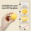 LONGWAY 0.24Oz (7ml) Empty Lip Balm Sphere Containers | Screw Cap Lipstick Tubes/Chapstick Tubes/Chapstick Holder for Lip Gloss & BPA FREE (Pack of 10） (Yellow)
