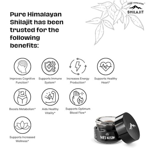 Pure Himalayan Shilajit, Soft Resin, Ayurvedic Rasayana Rejuvenation, Natural Source of Fulvic Acid, Includes Measuring Spoon - 15 ml / 0.5 fl oz (Pack of 1)