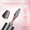 3 Pieces 5 in 1 Nail Drill Bits 3/32 Inch Professional Tungsten Nail File Bits 3/32 Inch Shank Size Drill Machine for Acrylic Nails,Manicure, Nail Art, Drill Machine, Both Left and Right Handed