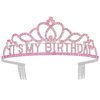 Araluky Birthday Tiara for Women ITS MY BIRTHDAY Crowns for Women Happy Birthday Crown for Girls Birthday Girl Crown Birthday Headband for Women Parties Favors Decorations Gift (Pink)